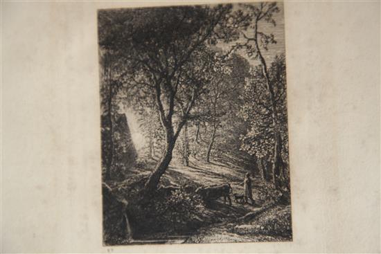 Samuel Palmer (1805-1881) The herdsmans cottage, overall 9.75 x 7.5in.